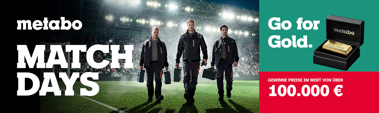 Jetzt gratis Akku von Metabo sichern!