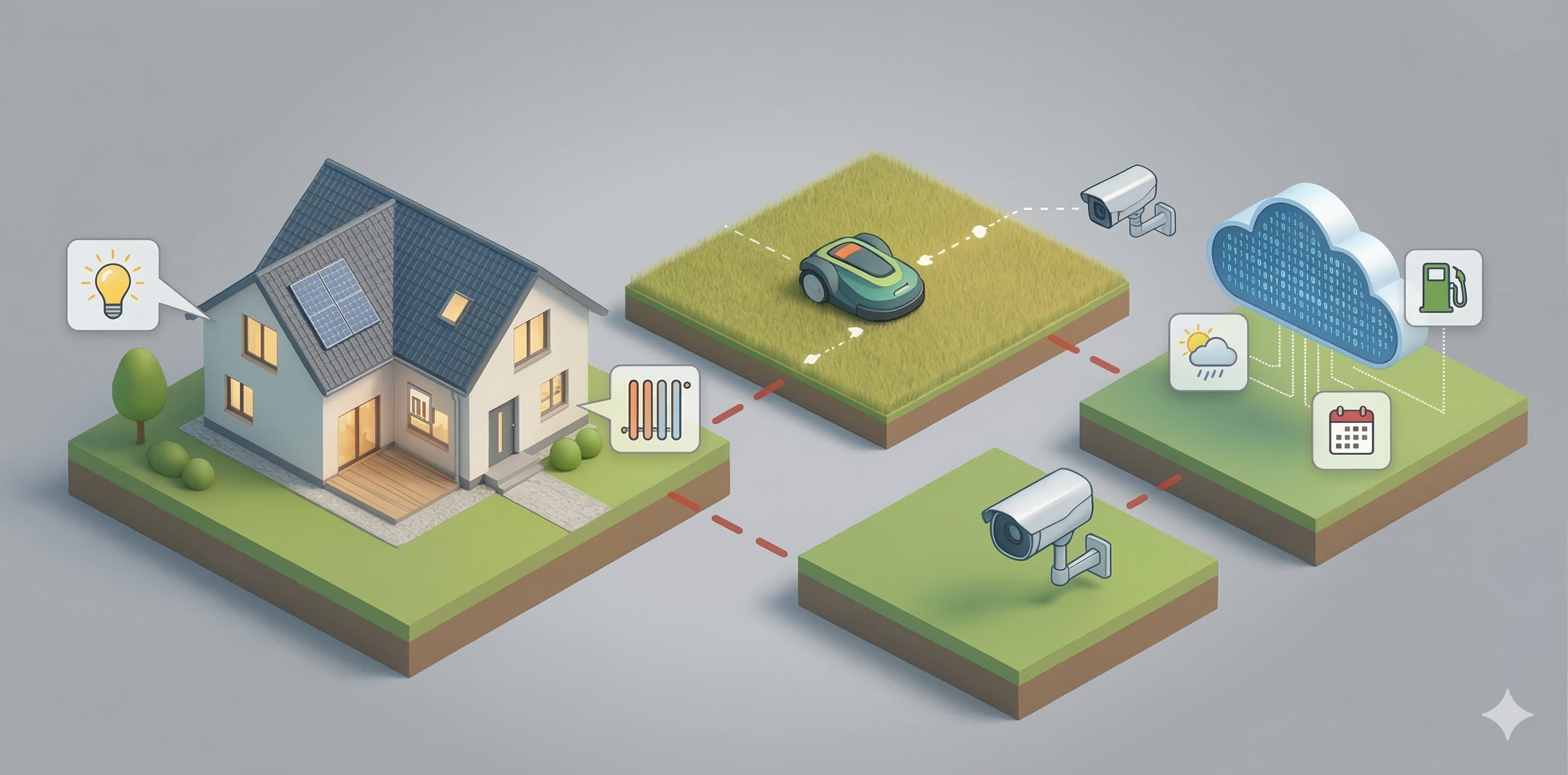 Illustration Smart Home Vernetzung