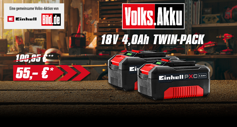 Einhell Volks.Akku TwinPack